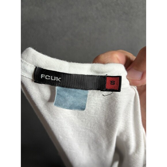 VTG French Connection UK fcuk 90s T-shirt Size Small Logo Y2K Cyber - Picture 3 of 9
